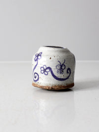 mid-20th century Japanese studio pottery vase