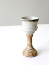 vintage studio pottery chalice