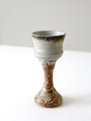 vintage studio pottery chalice