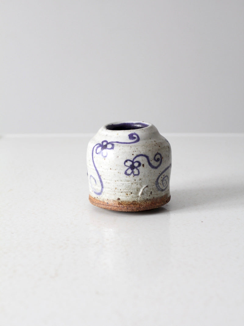 mid-20th century Japanese studio pottery vase