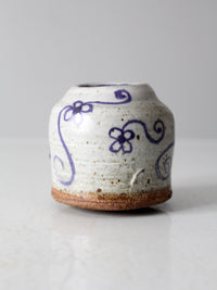 mid-20th century Japanese studio pottery vase