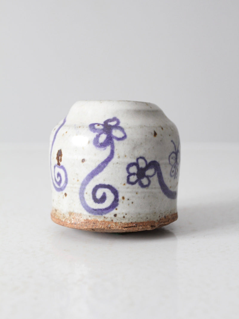 mid-20th century Japanese studio pottery vase