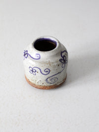 mid-20th century Japanese studio pottery vase