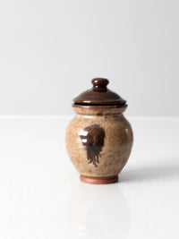 vintage studio pottery jar