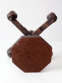 vintage Spanish Revival wood candelabra