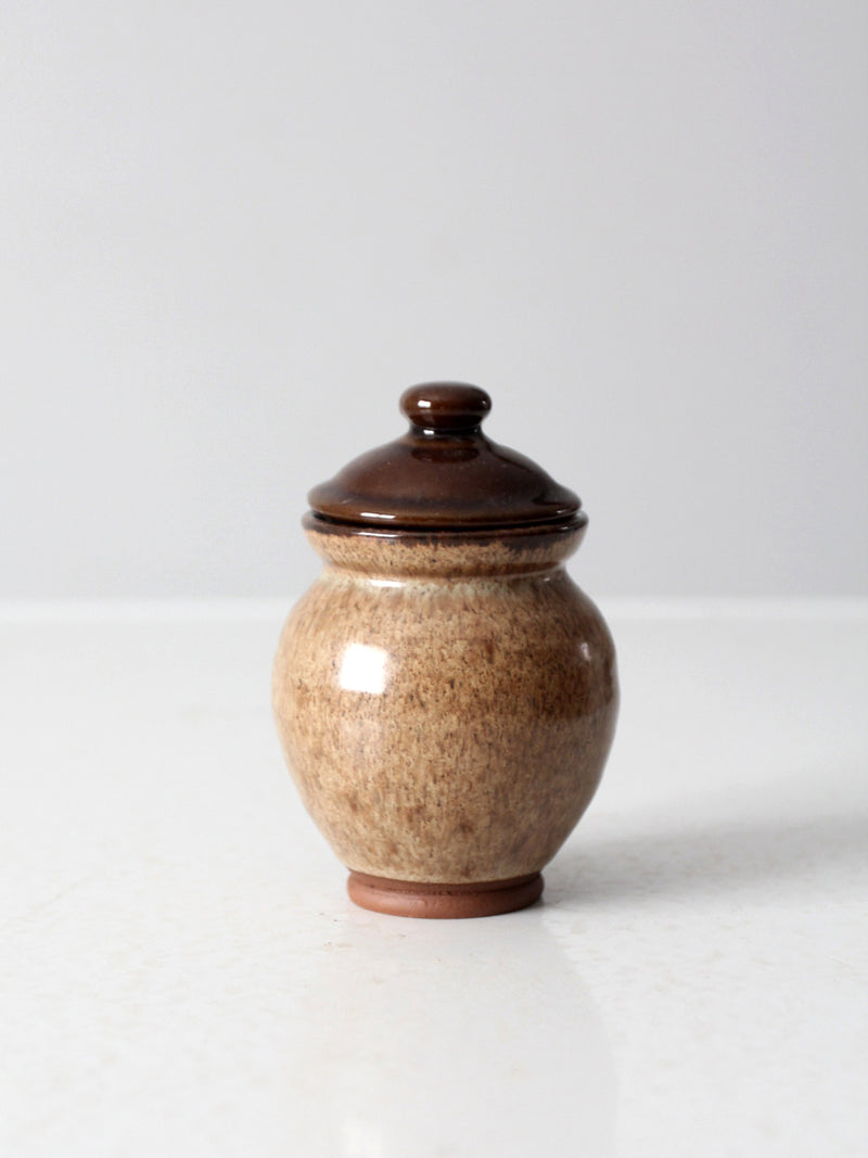 vintage studio pottery jar