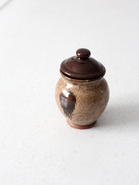 vintage studio pottery jar