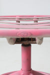 set of 3 vintage metal swivel patio chairs
