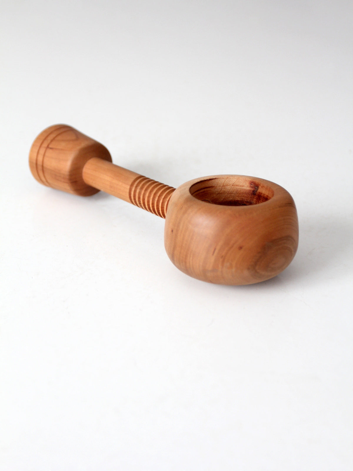 vintage mid-century turned wood nutcracker
