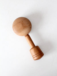 vintage mid-century turned wood nutcracker