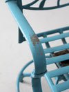 mid-century iron garden bench