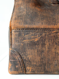 antique early 20th century leather doctor’s bag