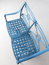 mid-century iron garden bench