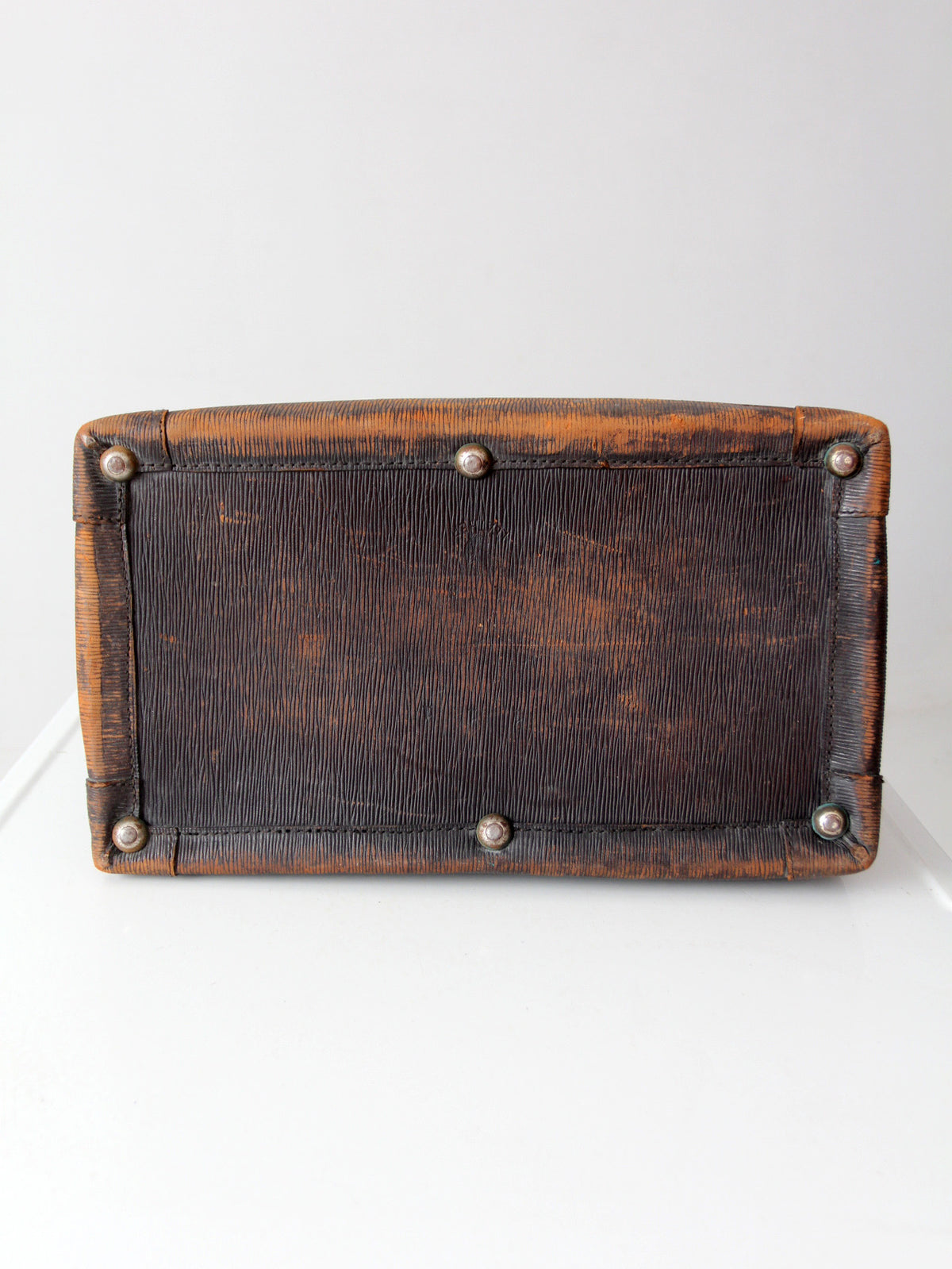 antique early 20th century leather doctor’s bag