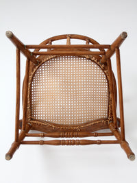 antique cane seat captain's chair
