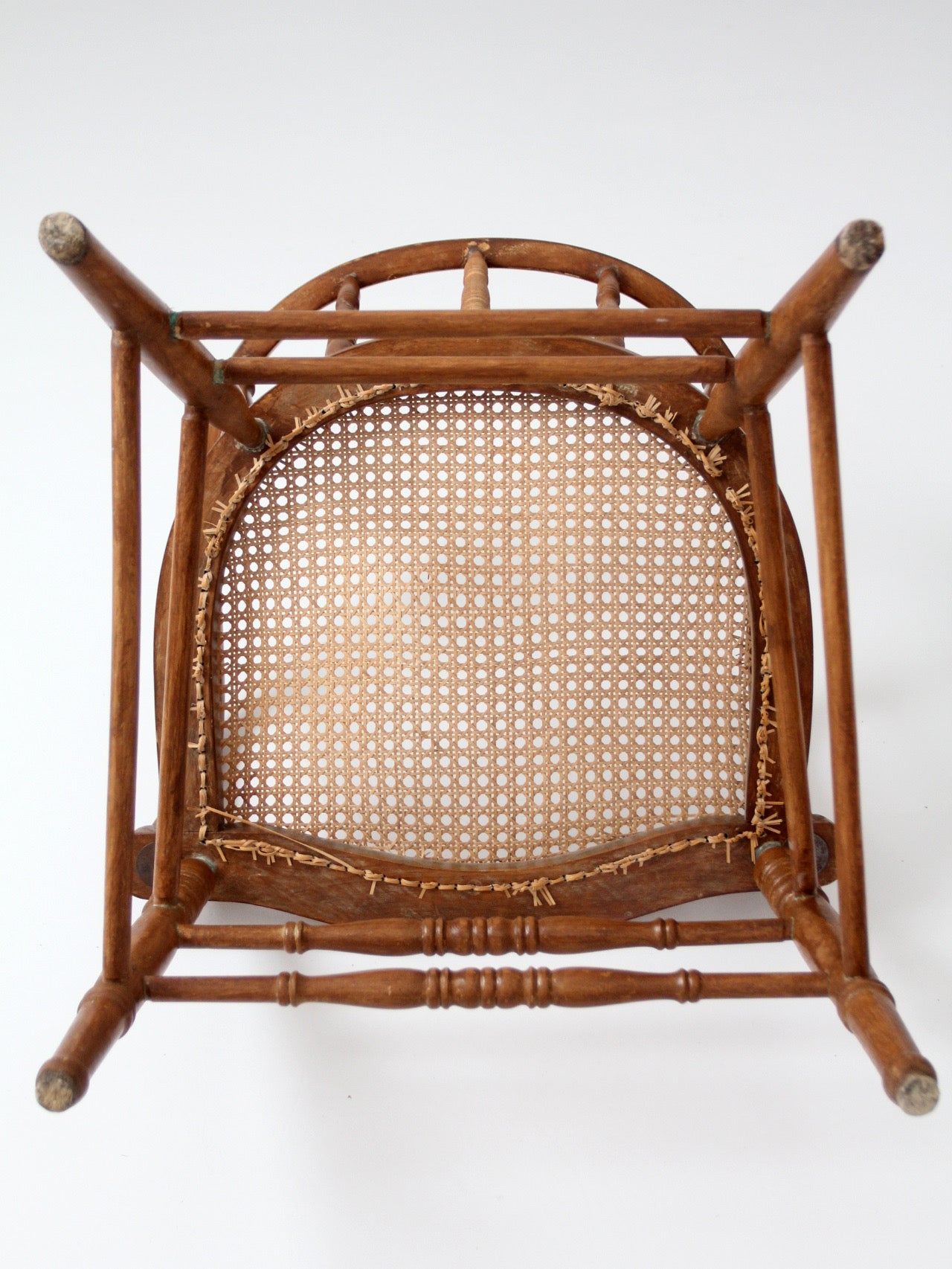 antique cane seat captain's chair