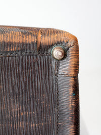 antique early 20th century leather doctor’s bag