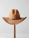 vintage straw cowboy hat