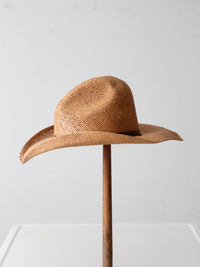 vintage straw cowboy hat