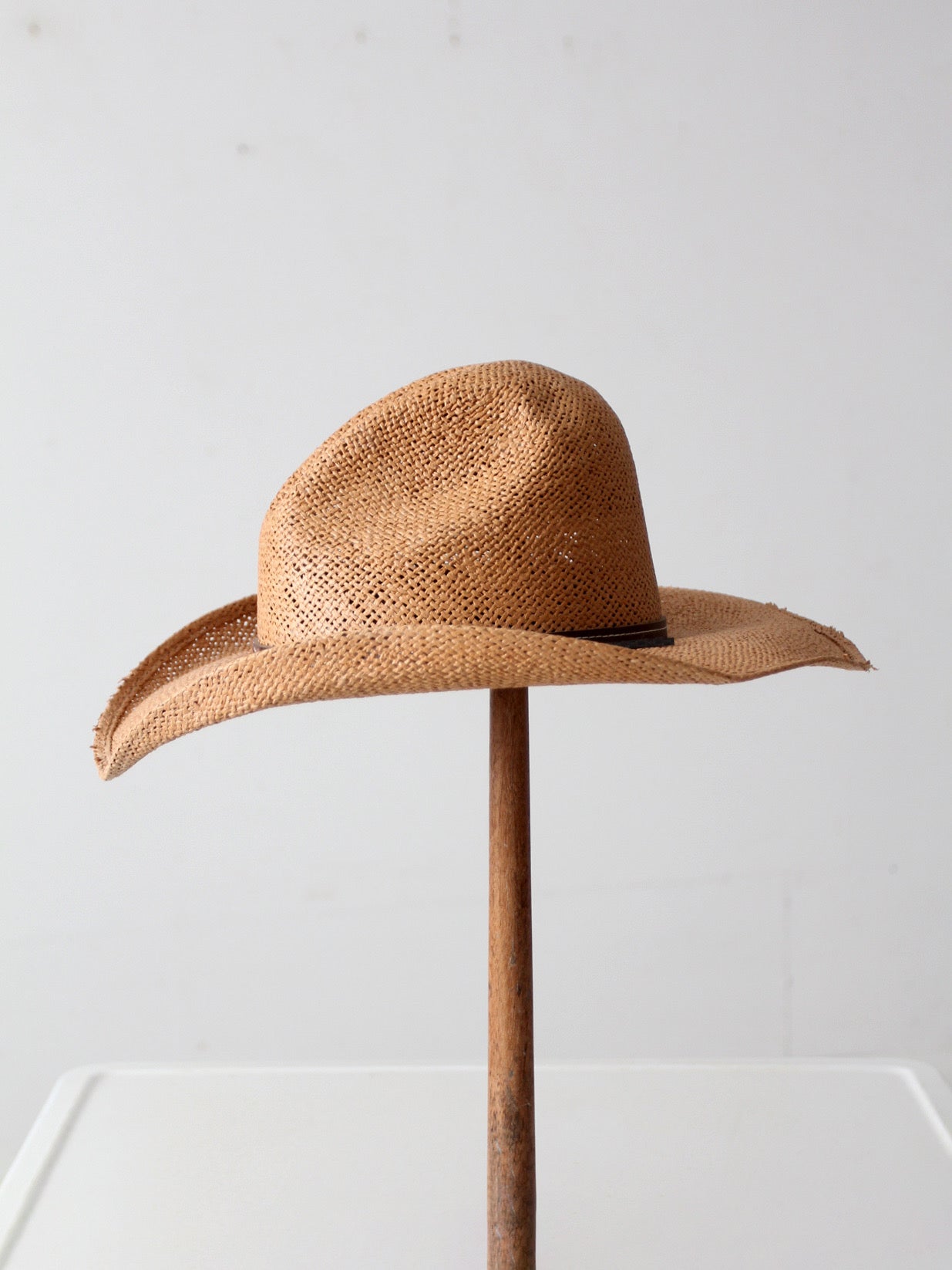 vintage straw cowboy hat