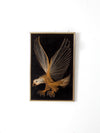vintage 70s American eagle string art wall hanging