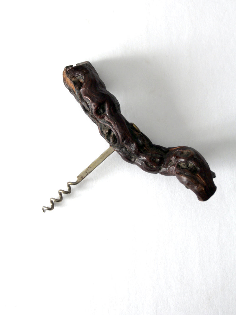 vintage burlwood corkscrew