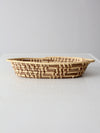 vintage oval coil basket