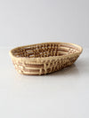 vintage oval coil basket