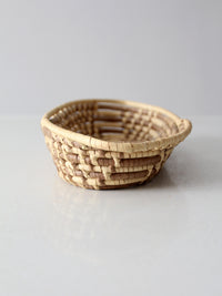 vintage oval coil basket