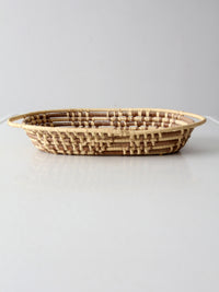 vintage oval coil basket