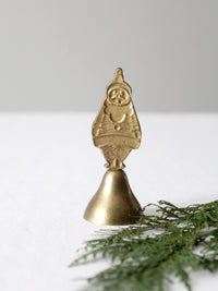 vintage brass Santa Bell