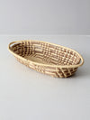 vintage oval coil basket