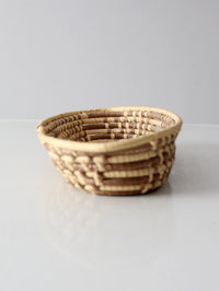 vintage oval coil basket