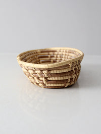 vintage oval coil basket