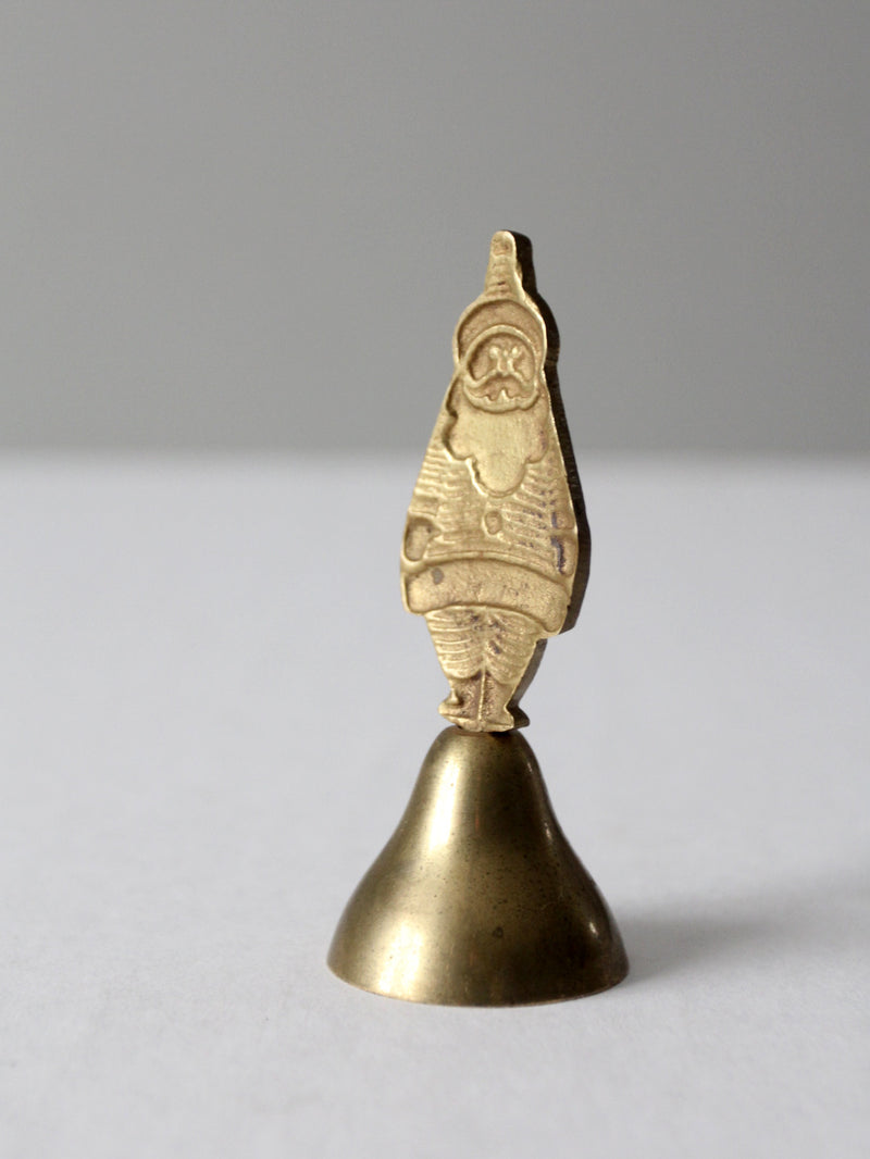 vintage brass Santa Bell