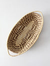 vintage oval coil basket