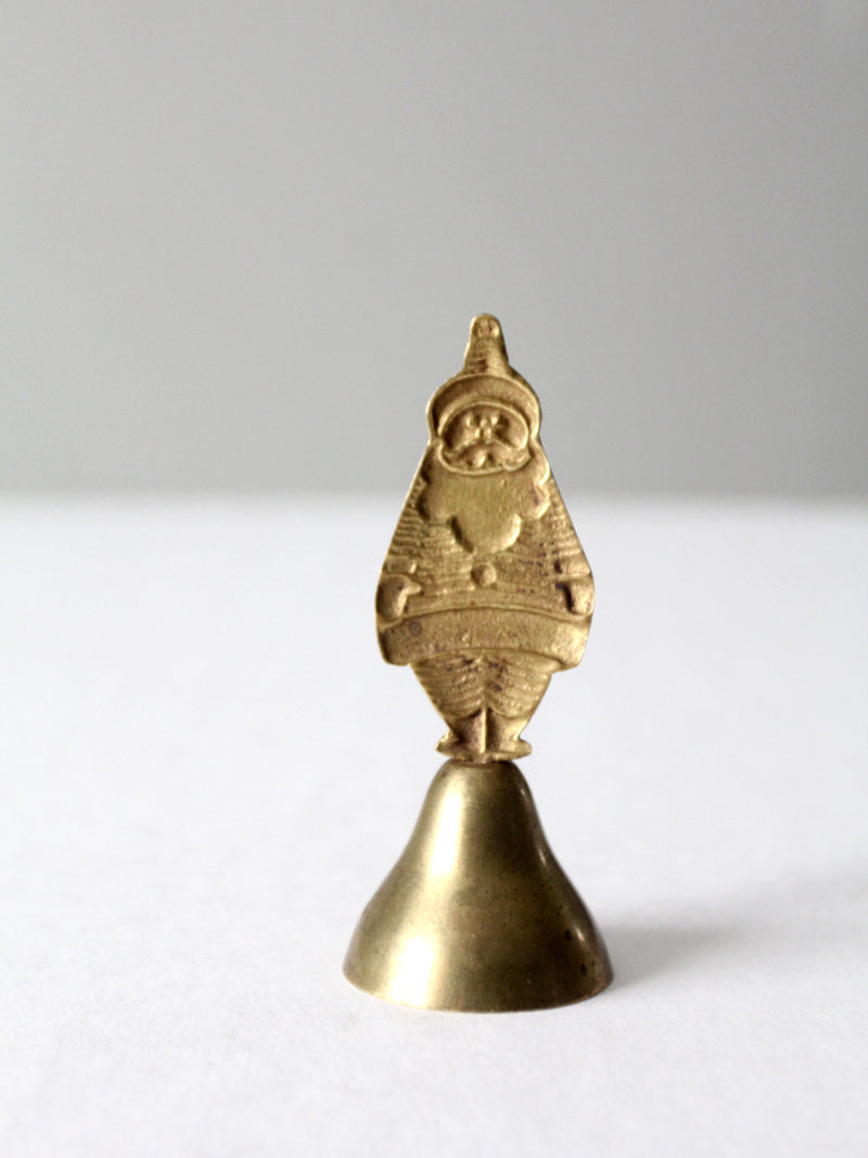 vintage brass Santa Bell