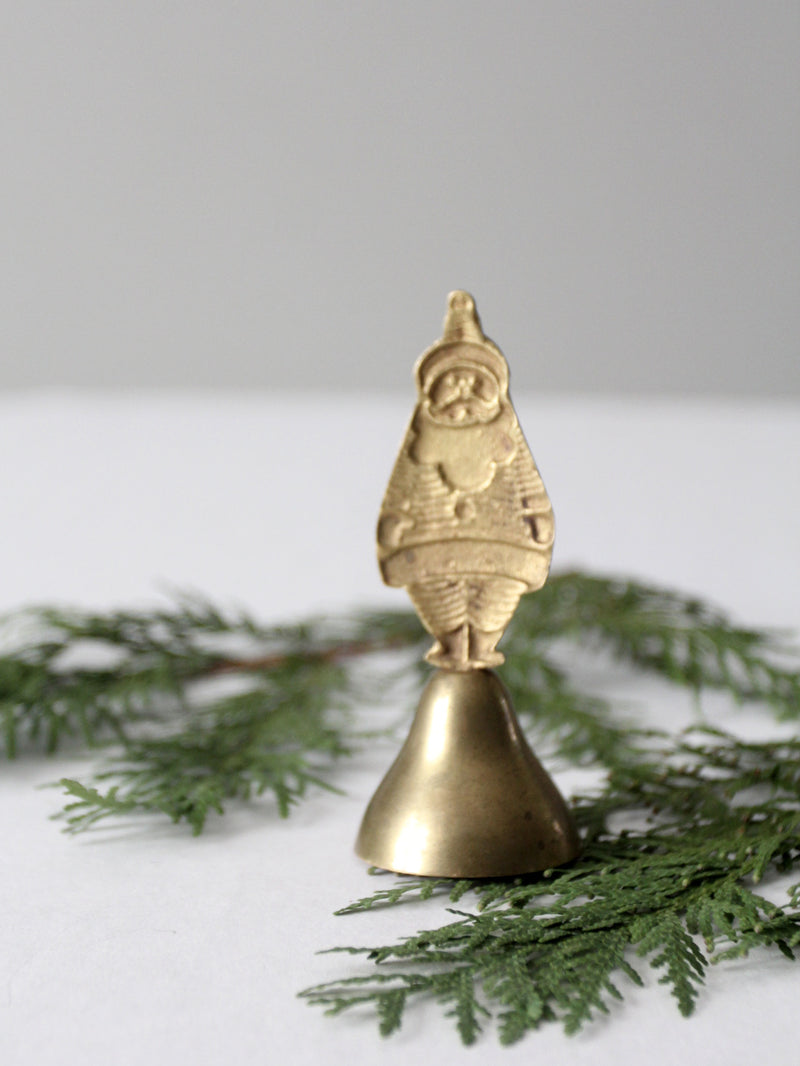 vintage brass Santa Bell