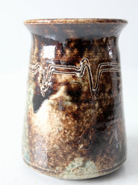 vintage studio pottery vase