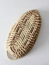 vintage oval coil basket