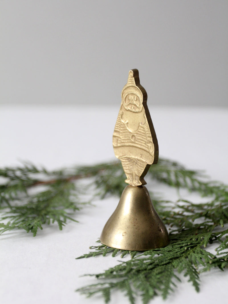 vintage brass Santa Bell