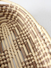 vintage oval coil basket
