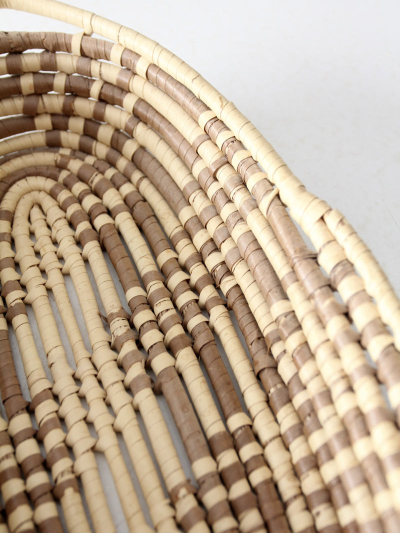 vintage oval coil basket