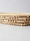 vintage oval coil basket