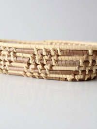 vintage oval coil basket