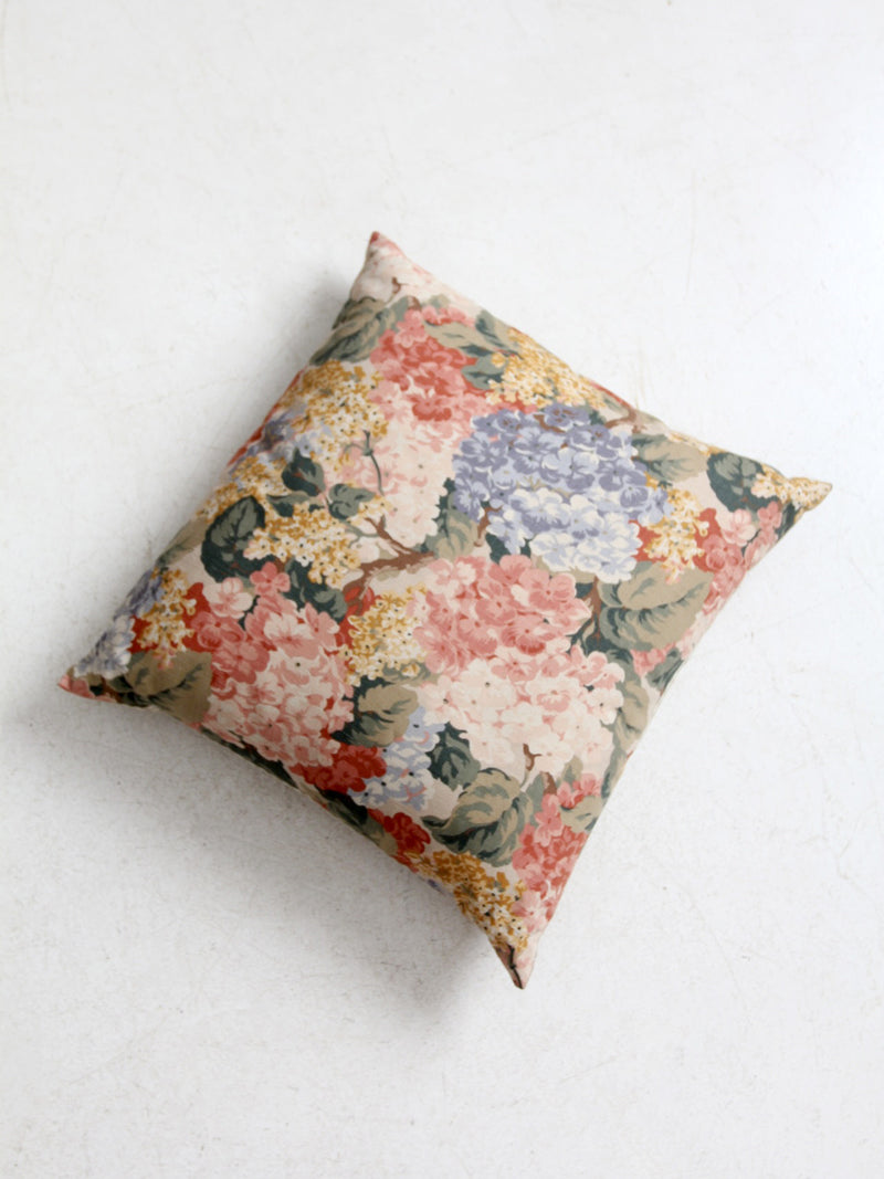 vintage cottage floral throw pillow