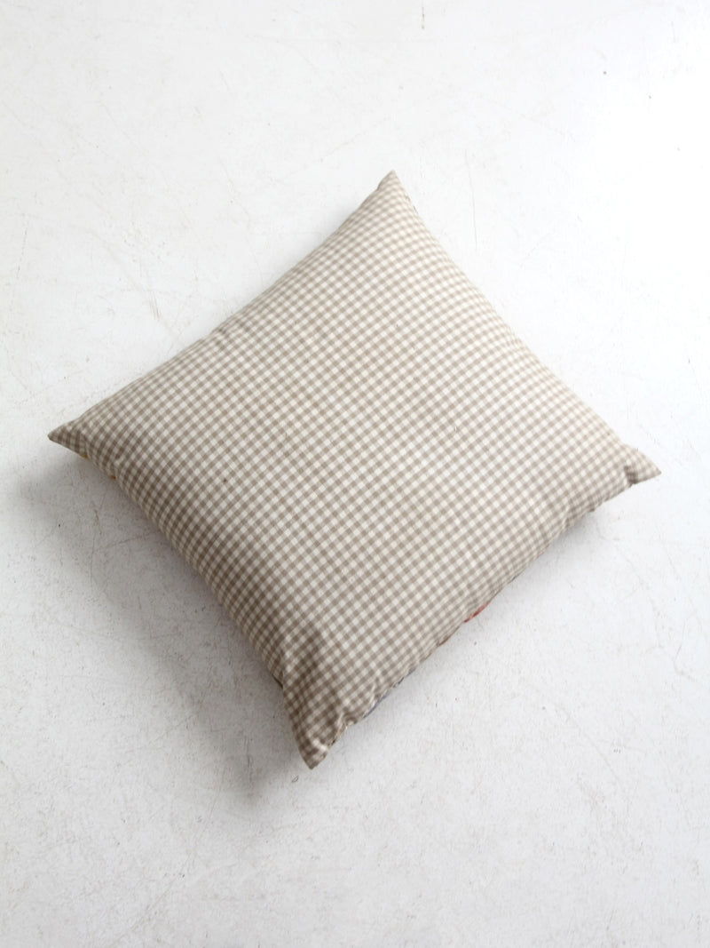 vintage cottage floral throw pillow