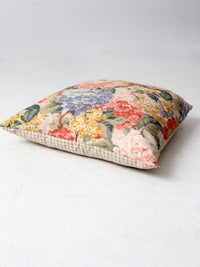 vintage cottage floral throw pillow
