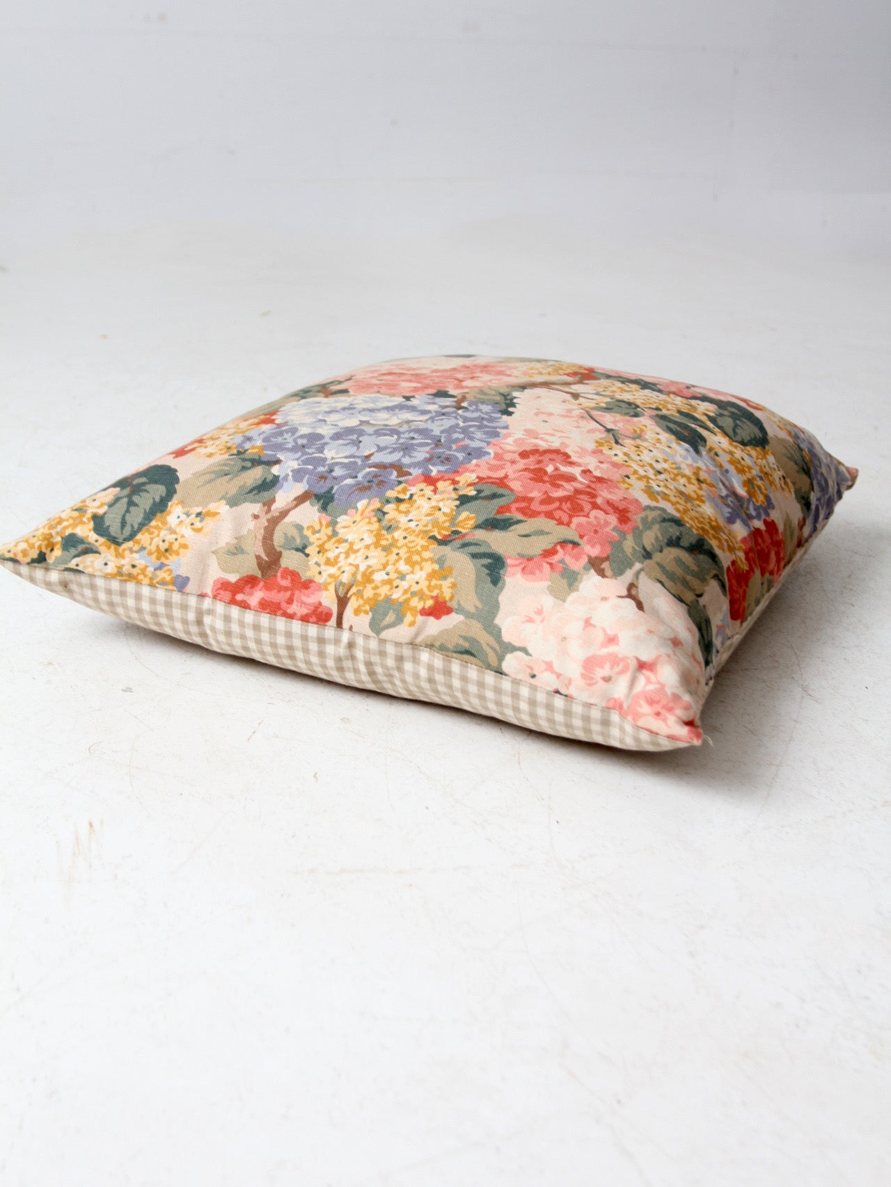 vintage cottage floral throw pillow
