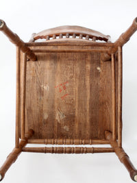 vintage oak dining chairs | set of 5